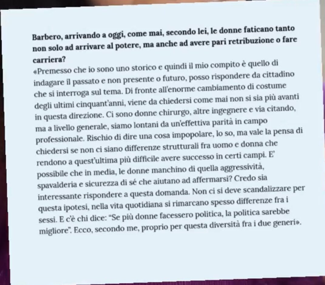 lauradarpa's tweet photo. Le parole di #Barbero oltre che a deludermi moltissimo, mi mettono i brividi. Una sola domanda: ma la storia non ci insegna a guardare al passato per capire meglio il presente? 
E meno male che parliamo di uno storico.  #barbero 

Non ne usciremo mai. https://t.co/yvxA4fSNLL