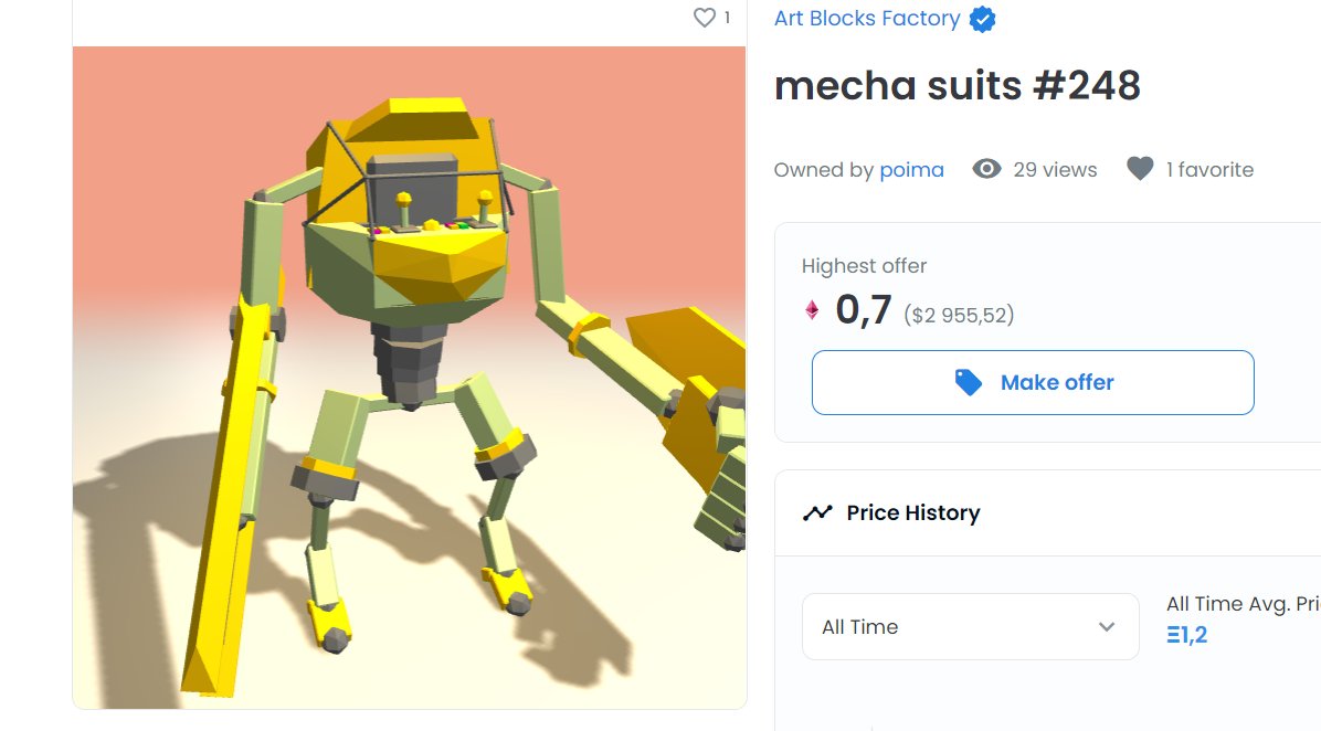 CryptoMarvies's tweet photo. #JokerBunny:

I am not saying that #artblocks is hyped, but whats that?

A 6 years old kid being curated? 5000$ for this? And Mekaverse is a big fail? C'mon compare them.

I don't wanna live on this planet anymore.

Artblocks is a mafia.

#MekaVerse #NFTs #NFT #NFTcommunity https://t.co/LjExGz7qVe
