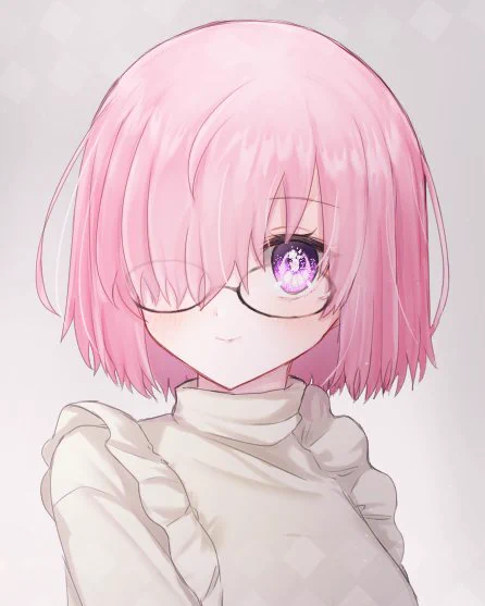 寒くなってきたので冬服っぽいマシュ #FGO 