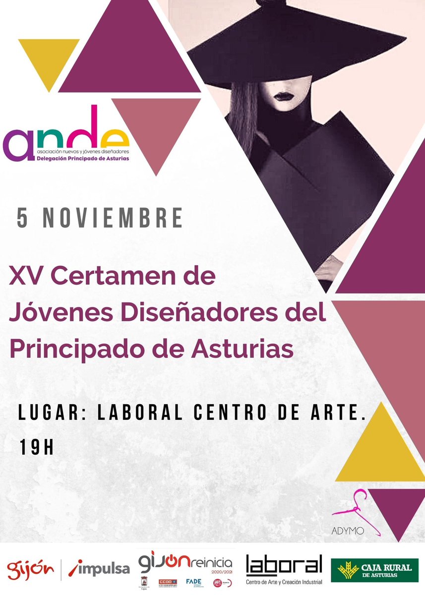 Comienza la cuenta atrás para el Certamen de Jóvenes Diseñadores. Si eres diseñador menor de 30 años y vives en Asturias no dudes en inscribirte
<a href="/GijonImpulsa/">Gijón Impulsa</a>