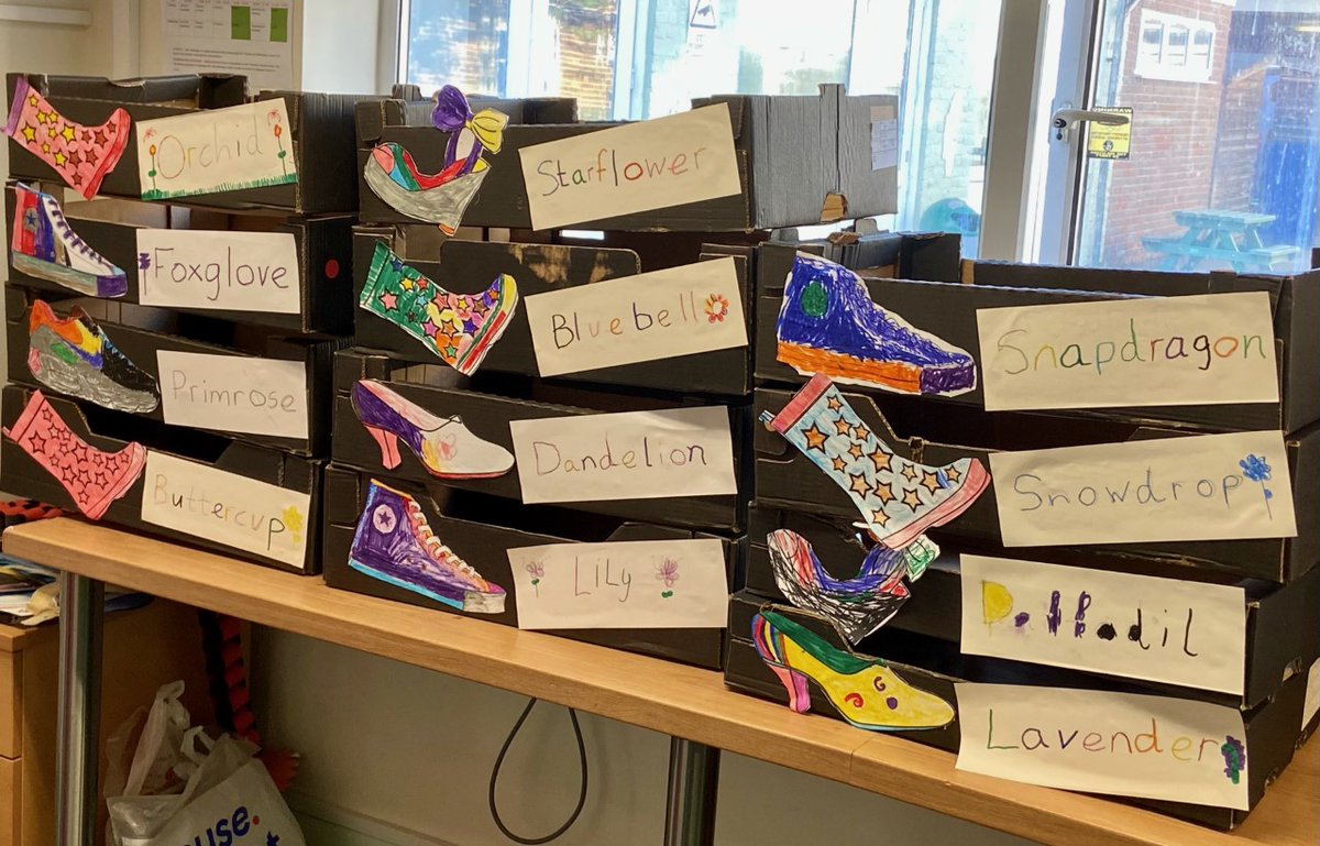 minetinfants's tweet photo. Our #RRSA Ambassadors have been busy decorating our special boxes to put shoes in for #Shoeshare. We are very excited for #WorldChildren'sDay and #Shoeshare after Half Term! https://t.co/18Kb1XbqZa