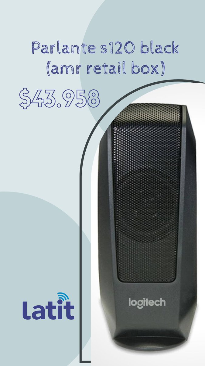LatitSas's tweet photo. Super precio en parlates Logitech Solo por el mes de octubre, no dejes pasar la oportunidad de tener los tuyos solo tienes que hacer clic https://t.co/Z9EFrnjs2L y visitar nuestra pagina para mas productos.
#audio #logitech #parlantes #promo #preciosbajos #Octubre https://t.co/x03L1GmwXB
