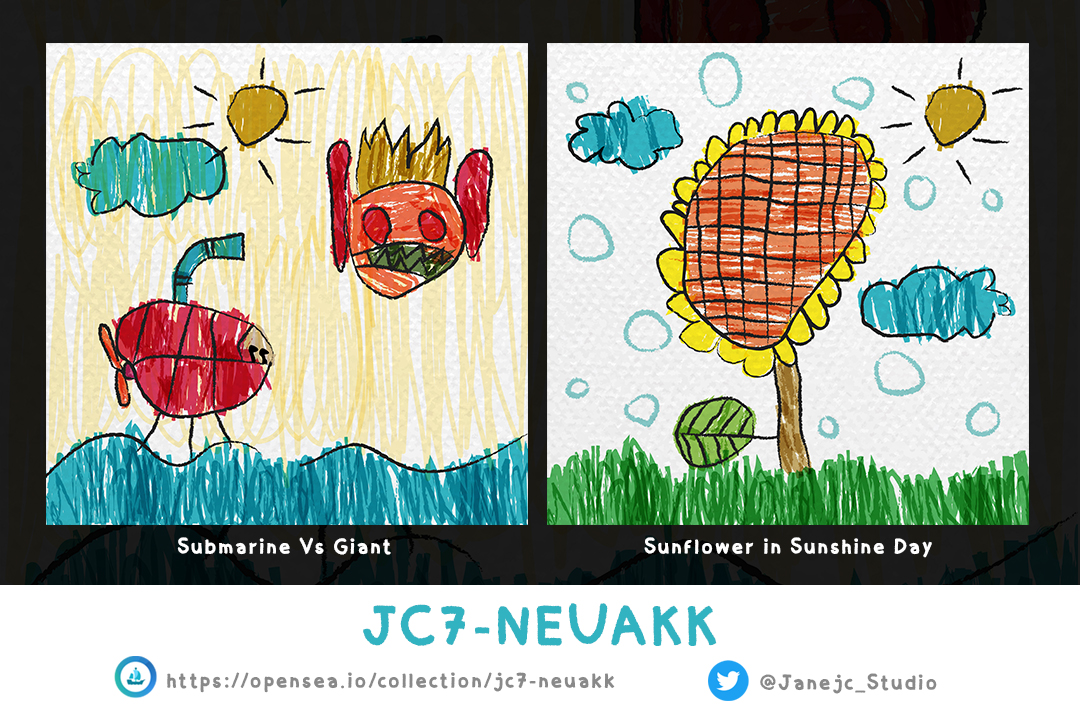 ❗️❗️New drop❗️❗️
The world of my son's drawing fantasy.
🪐🤖✨
price 0.01 ETH
Please check out my work

opensea.io/collection/jc7…
x.com/Janejc_Studio

#NFTs  #NFTCommunity  #NFTTHAILAND  #nftcollector  #nftcreator