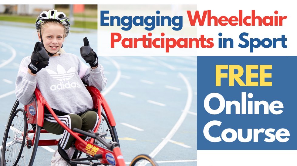 wheelpower's tweet photo. Are you a teacher, coach or sports student striving to adapt your sports session for wheelchair participants? Then the FREE Engaging Wheelchair Participants in Sport course from WheelPower is for you. Next date: 10 November https://t.co/5Nrp0ut7YU #FreeTraining #WheelPower https://t.co/S4uScpZMcN