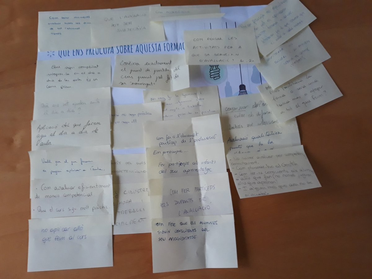 Hem començat la formació del CEIP Sa Marina de Llucmajor, amb moltes ganes de seguir construint des d'on ho havíem deixat. Tot compartit i consensuat entre els docents a la formació. Una feina excel·lent del grup de mestres!