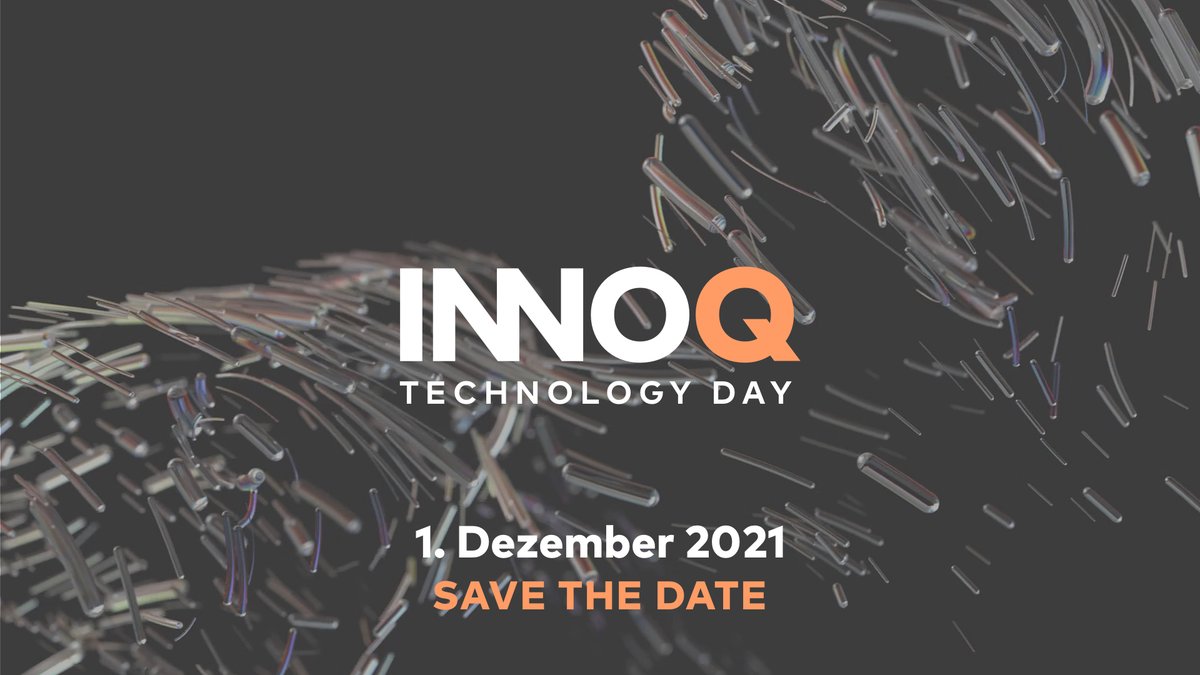 SAVE THE DATE: #INNOQTechnologyDay am 1. Dezember 2021. Wir tun’s nochmal: Unsere Online-Konferenz zu Architektur, Software- und Produktentwicklung. Seid Ihr dabei?