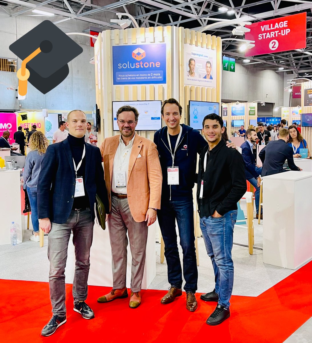 #RENT2021
Quel plaisir de se retrouver professionnellement et plaisir doublé par les Alumni retrouvés au <a href="/salonrent/">Salon RENT</a> !
🏰📲👨🏻‍🎓
<a href="/IDRAC_ALUMNI/">IDRAC ALUMNI</a> <a href="/IDRAC_BS/">IDRAC Business School</a> 
#SalonRENT #IdracAlumni #ClubImmobilier
Grand bravo pour #SebdeLavison qui vient de remporter le #PrixEDIA avec <a href="/solustonefr/">Solustone</a> 👏🏆