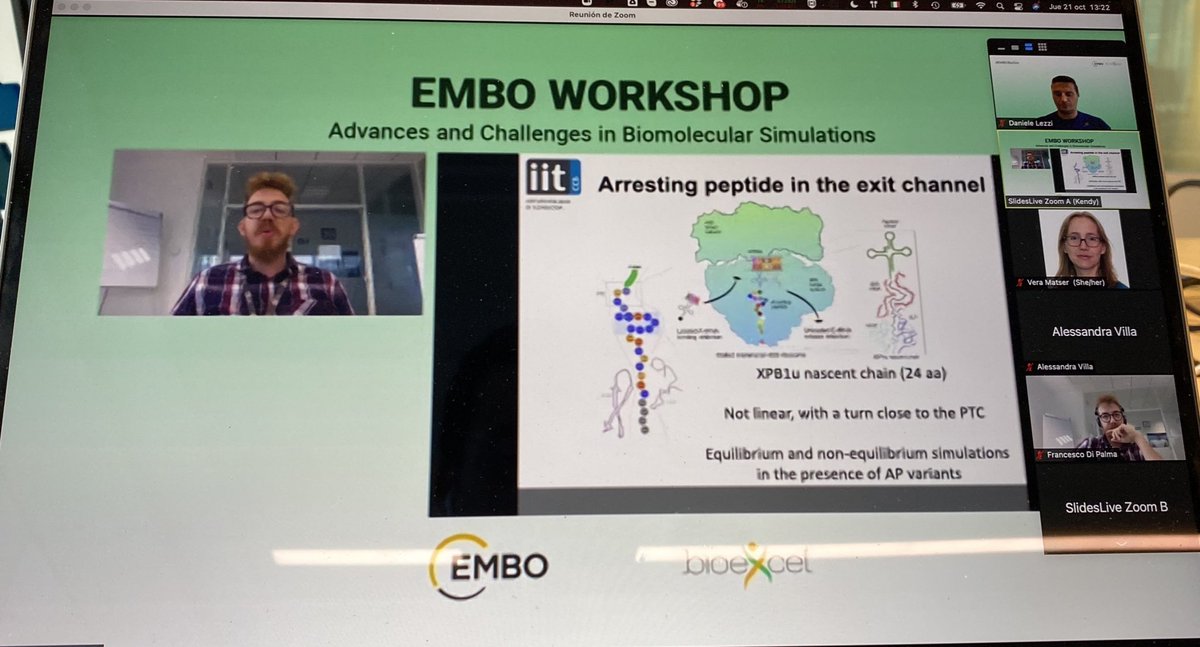 lezzidan's tweet photo. Chairing last sessio. At #EMBOBioSim workshop @BioExcelCoE https://t.co/APNmtTqhtS
