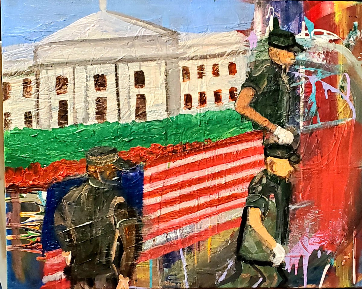 TobyGotSchneier's tweet photo. Fully involved in VERY
#complicatedpainting Been #marinating in my mind #foraminute
"A #POLITICAL SUGGESTION"
#Phase3(24x30)
#link-
https://t.co/ajRi9zFd62
#workinprogress #deepdive #art #paintings
#conceptualart #politicalart
#retweet #RETWEET
#impasto #artontwitte #WhiteHouse https://t.co/rKXLzYrWfa