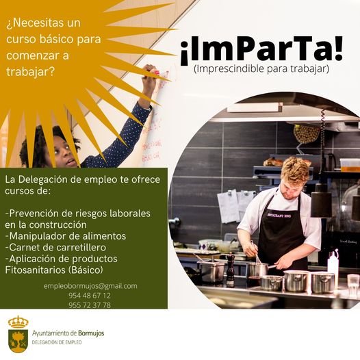 Seviempleo's tweet photo. Iniciativa ImParTa de @AytoBormujos de formación a personas desempleadas para mejorar su empleabilidad >> https://t.co/1iAukXx42L > #CursosSE #BormujosEmpleo https://t.co/iNof5kQE7m