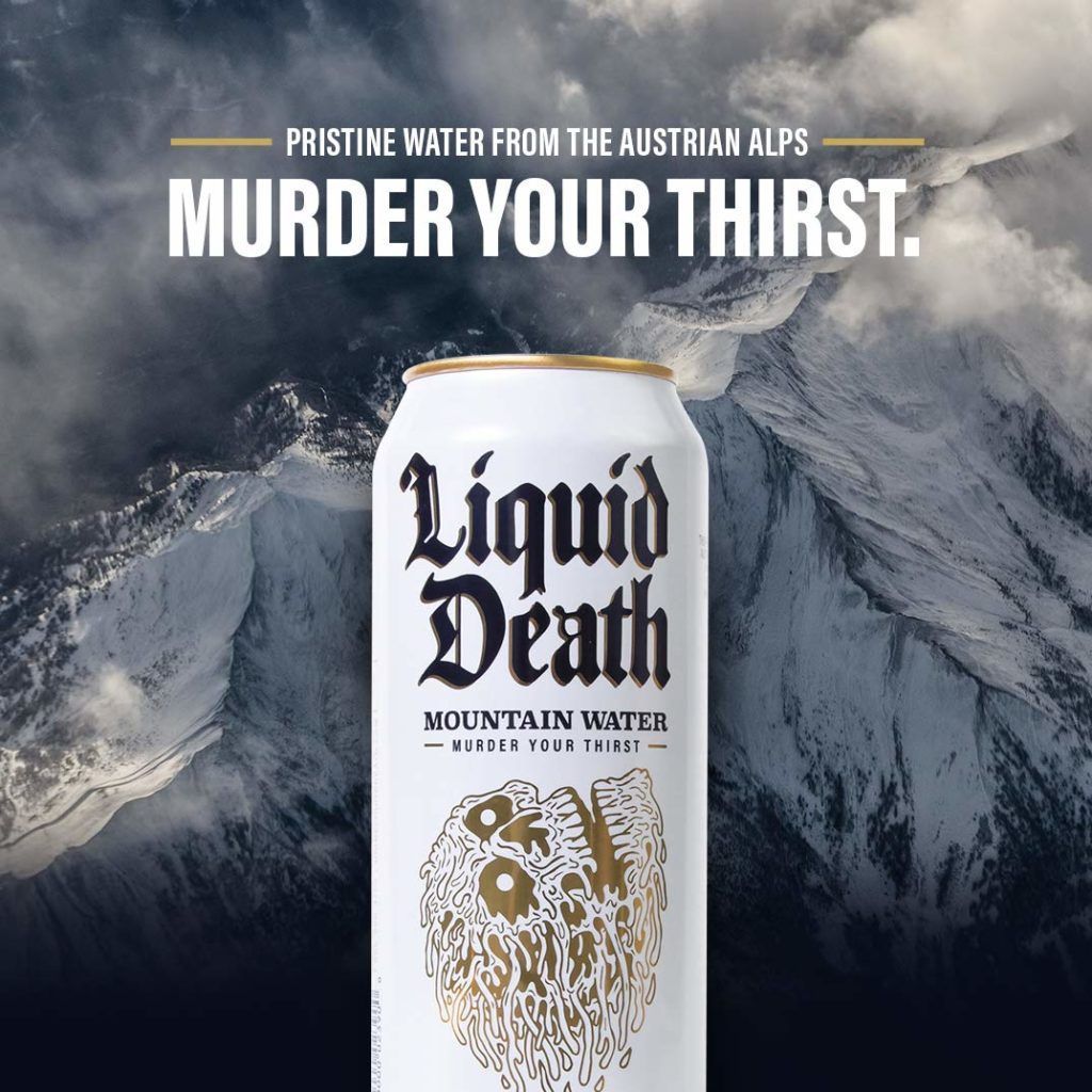 goodandbadcopy's tweet photo. if you haven't marveled at the balls-to-the-walls confidence and total commitment of @liquiddeath's copy, now is your chance. fucking #goodcopy. https://t.co/IQ1FiQYyXf