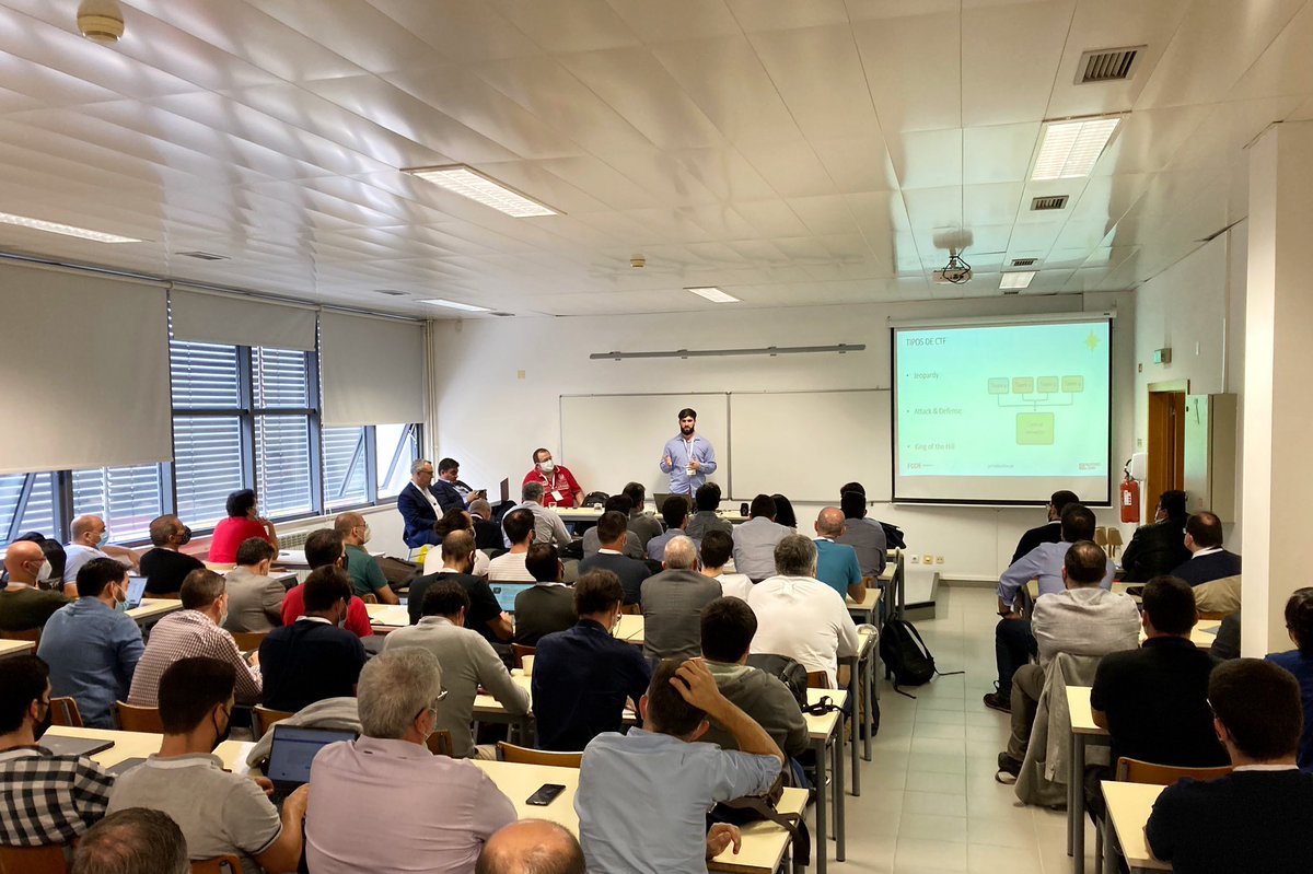 fccnpt's tweet photo. À segurança informática está em destaque na sessão das #jornadasfccn dinamizada pelo #RCTSCERT. Machine learning, automação, nómadas digitais e desafios #CaptureTheFlag são algumas das tendências exploradas durante esta manhã 🔒 https://t.co/0LwozIHlNg