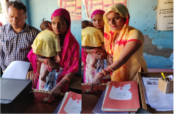 MicroSave's tweet photo. MSC with UPSRLM has rolled out the #dualauthentication process for #SHGs of @pnbindia, Bijnor. This initiative will enable 3,000+ SHGs to carry out cash withdrawal, deposit, and fund transfer at the agent outlet. #Doorstepbanking #Digitalbanking https://t.co/e2jbgSxdHU