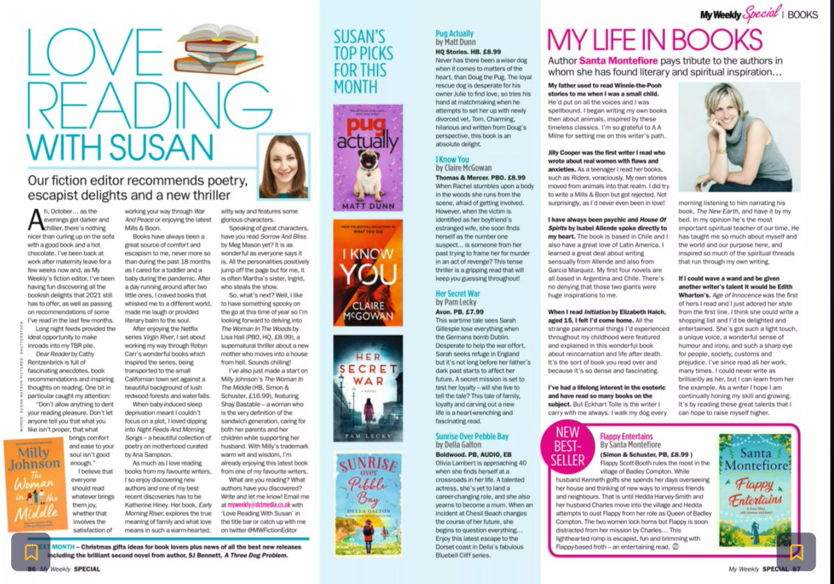 Gabriellamay24's tweet photo. Great to see @mattdunnwrites #PugActually included in @My_Weekly Top picks for this month 📚🐶❤️ Thanks @MWFictionEditor 🙌 @HQstories @midaspr https://t.co/1lwOPfAHzm