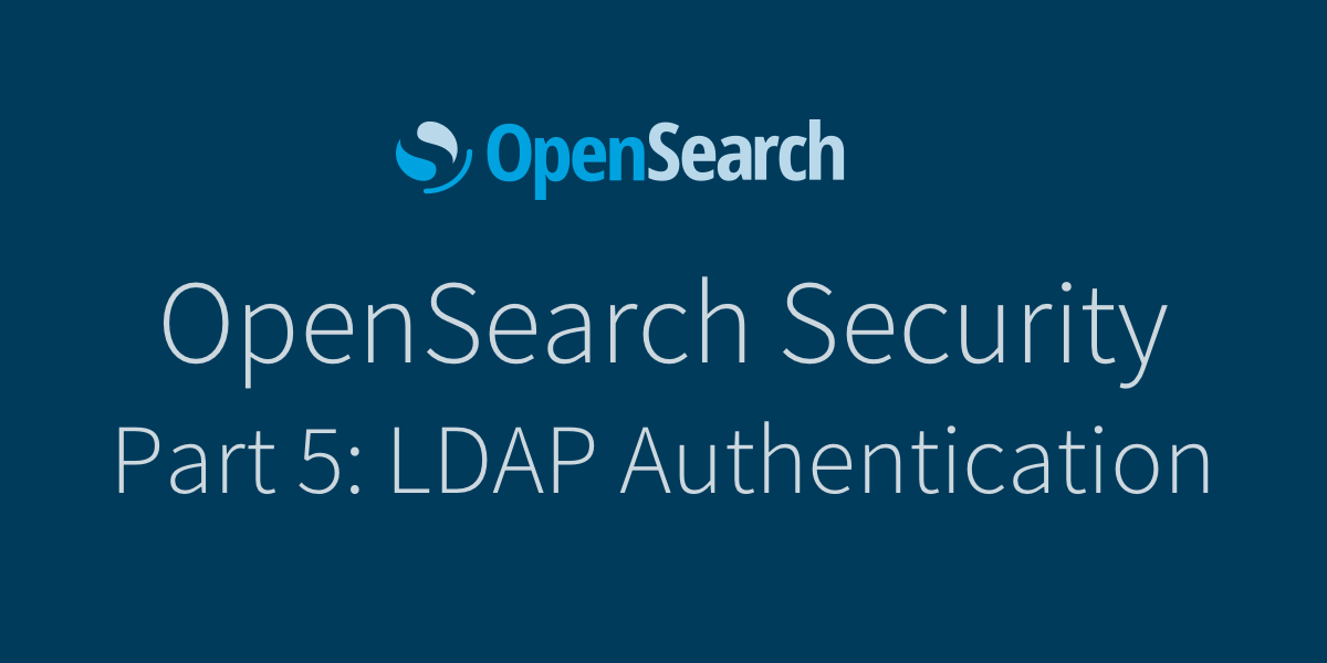 eliatra_ire's tweet photo. Our latest blog post is here! #OpenSearch #Security #LDAPAuthentication
This article will show you how to use LDAP or Active Directory to authenticate OpenSearch users and assign security roles to control access privileges.

Check it out here: https://t.co/s8nXnuetb4 https://t.co/FOXjuls48q