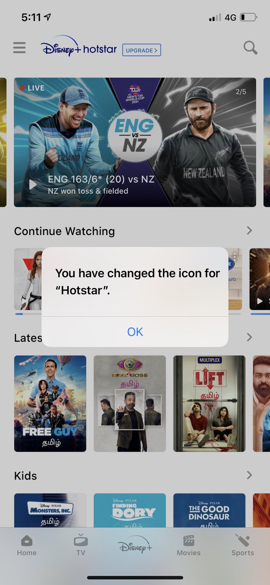 gmohanakrishnan's tweet photo. No I didn’t! @DisneyPlusHS @DisneyPlusHSP Please stop blaming me #Hotstar  and be kind to me like @PrimeVideoIN 😋 #AmazonPrine https://t.co/GL1n3axB2t