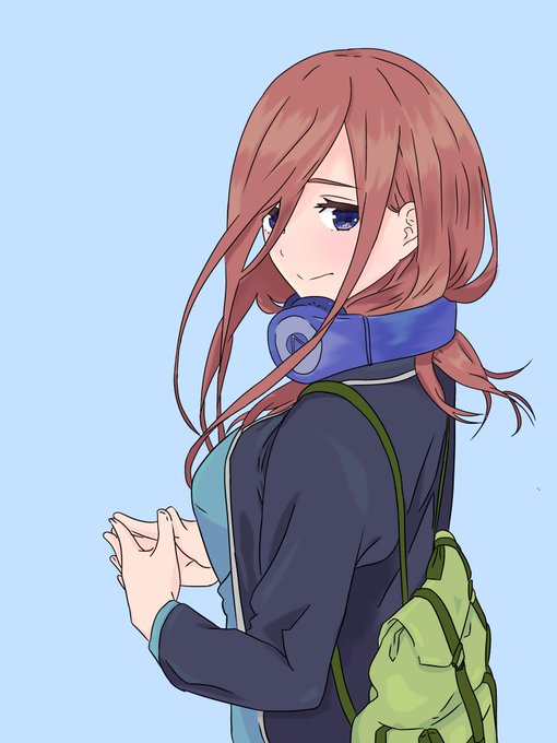 ソフィアンさんがTwitterに投稿した中野三玖(五等分の花嫁)のイラスト。