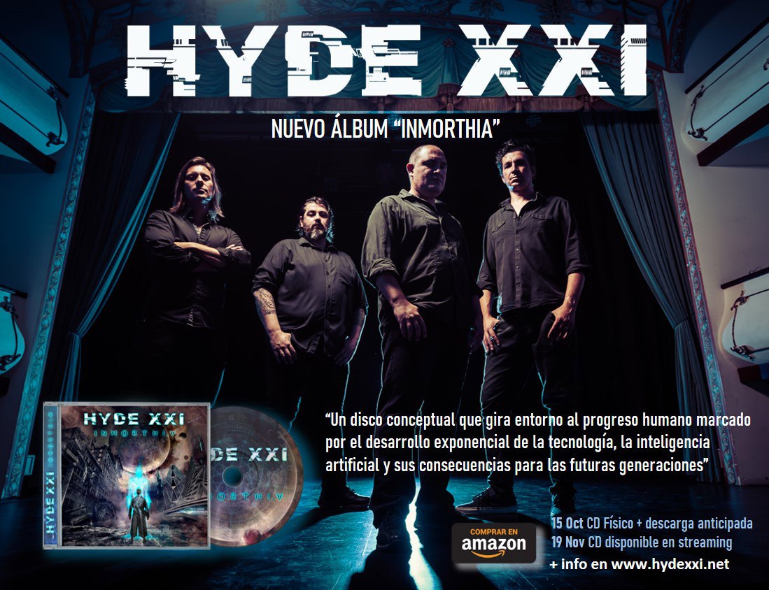 hydexxi's tweet photo. Pues eso que tenemos Nuevo disco #Inmorthia. Escúchalo un mes antes de que lo haga todo el mundo, compra en Amazon + descarga anticipada en https://t.co/fSaIvCQ1Ic
#Hydexxi #Progrock #Metalprog #Inmorthia #Mallorca #RocketMusic
#progressiverock #progrockforever #freeprogrock https://t.co/vILb0oMRFC