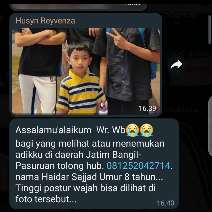 ngalamfess's tweet photo. Minta tlg share ya rek, semoga cepet ketemu🙏🏻
Nuwus oyi https://t.co/J0uE85cLpu