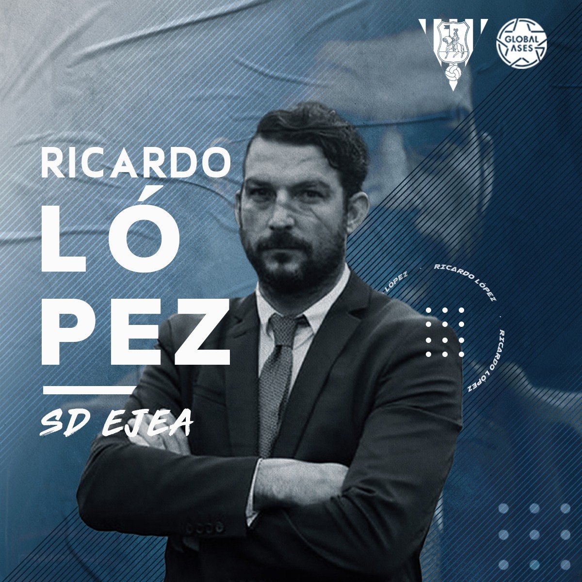 GlobalAses's tweet photo. #EquipoGlobalAses 
@ricardolopezfe Te deseamos mucha suerte en tu nueva etapa en la @SDEjeaOficial
👉 Esperamos que seas capaz todo tu conocimiento y conseguir los objetivos! A por todas!!! https://t.co/8abRObSIYj