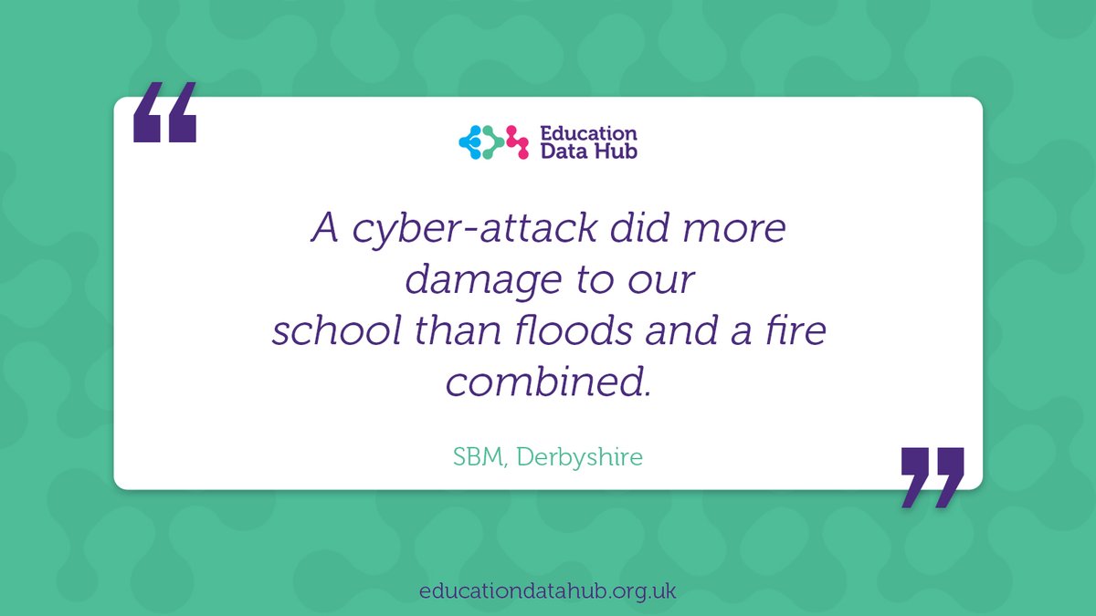 EduDataHub's tweet photo. Cyber security should be high on the agenda for any school with a reliance on IT and online systems. 

Visit our Cyber Resilience webpage for stacks of FREE resources to increase cyber awareness. Empower your staff to protect your school.

https://t.co/BHpWIf0O2F https://t.co/DVtlloohaI