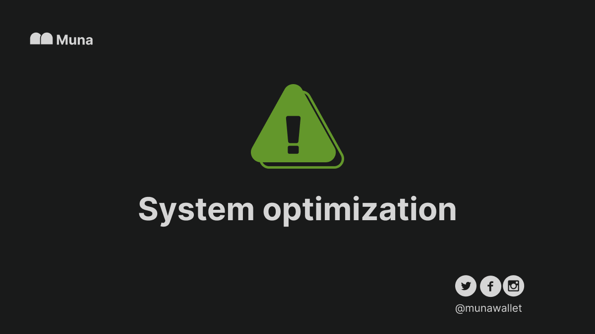 useMunawallet's tweet photo. Hello Munians!

We want to make you aware that we will be making some optimizations and upgrades to improve Muna app.

You might experience some downtime from 21 to 23 October, 2021.

We apologize for any inconvenience that this may cause you.

Kindly bear with us. Thank you! https://t.co/NJox7378nL
