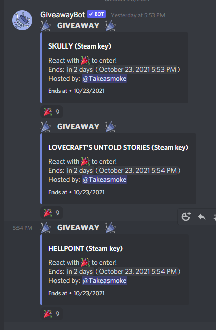 tsgftw's tweet photo. Join our TSG discord and find #giveaways channel to enter our Halloween games giveaway, 13 games by 31st!
Discord link in bio! https://t.co/lWpKjvwd0M