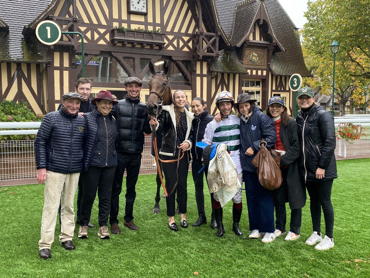 TDonworthRacing's tweet photo. WINNER!!! Allada (2yr Sea the Moon) wins first time out at Deauville! Huge congratulations to her owner breed K Rausing @Lanwades . Brilliant ride from top jockey @jeanbernardeyquem https://t.co/MO8MTqKlc6