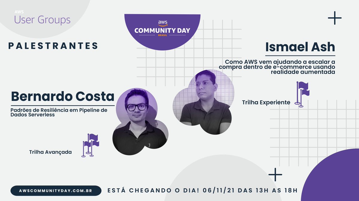 awsusergroupfln's tweet photo. Mais palestras saindo do forno para nosso grande dia!  

Não perca! O dia está chegando!! 
Faça sua inscrição!
https://t.co/3xYBjZb9AH
Confira a agenda!
https://t.co/5Rv5t2iOUF

#awscommunityday https://t.co/Tz44yWeJLT