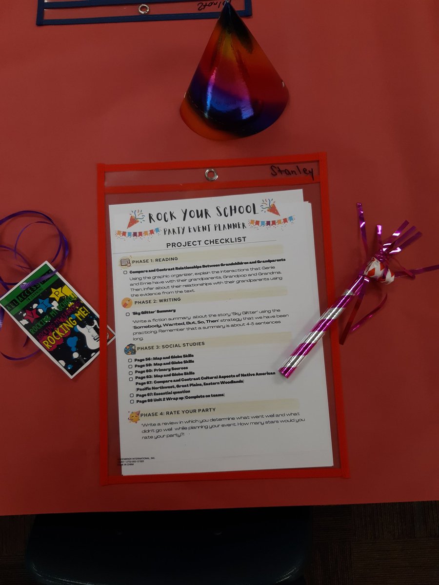 The classroom is ready for my <a href="/PAFA_STARS/">PAFA</a> fifth grade "Event Party Planners"!! They will be planning with a purpose today!! #RockYourSchool