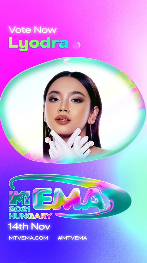 Head on over to mtvema.com now and vote me. Let’s go Indonesia 🇮🇩❤️ #LyodraForMtvEMA2021