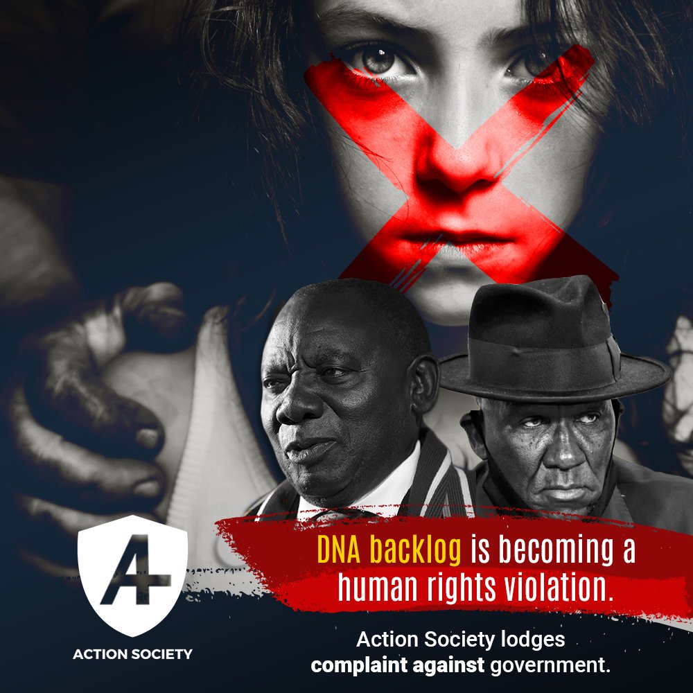 ActionSocietySA's tweet image. Victims of #GBV suffer not due to a lack of legislative protection, but solely due to the failure by @GovernmentZA to effectively implement the legislative tools at their disposal.

#DNAbacklog #CeleMustGo #NoDNANoJustice