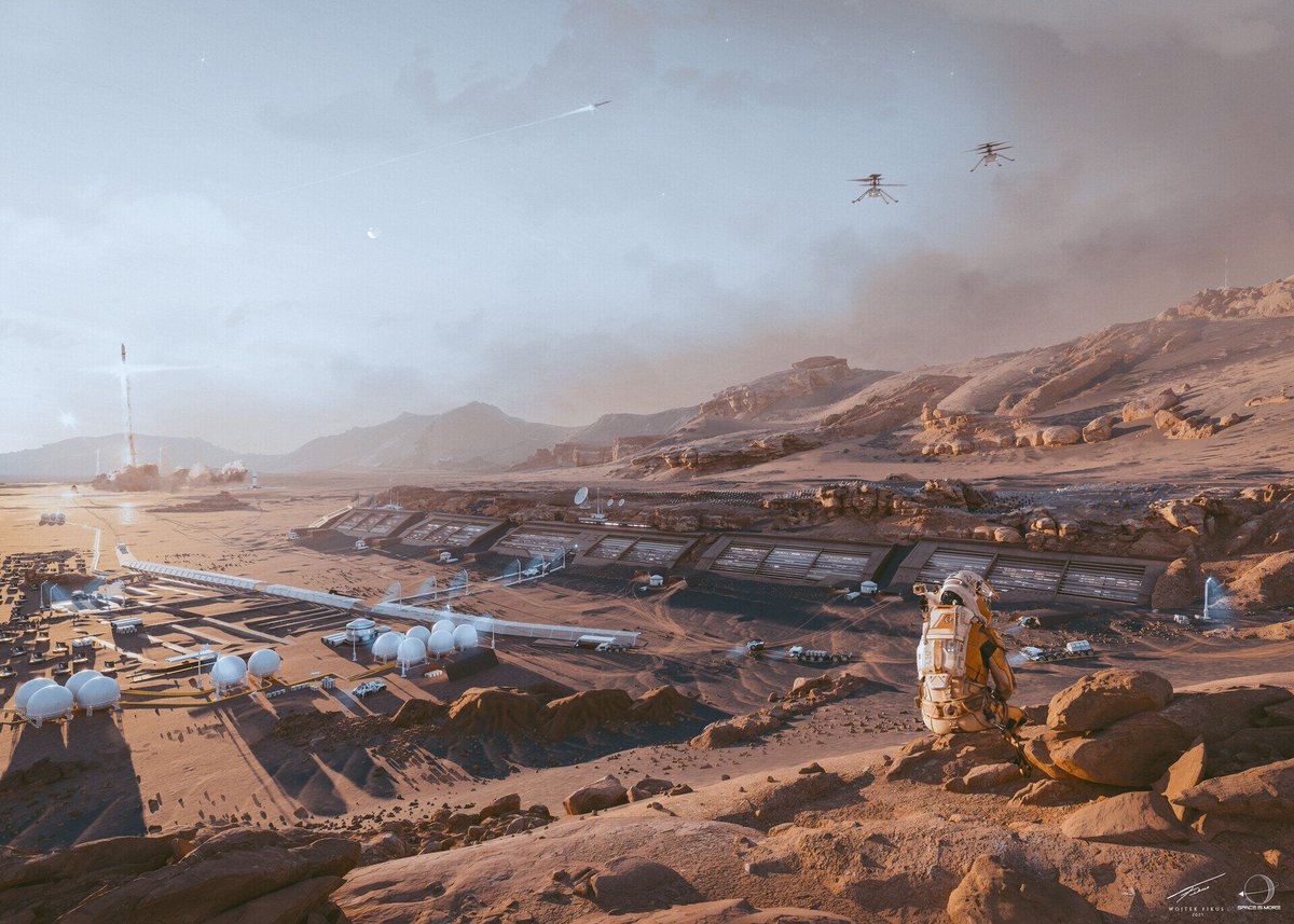 PoliigonHQ's tweet photo. Wojtek Fitus' rework of his 2019 'Mars Colony' project is a killer example of how we can give old projects new life, winning a spot in our Sept top renders. Made with Blender, #QuixelMixer , #QuixelSuite and #Poliigon : https://t.co/Y6HOvrJYr6
#b3d #3d #3drender #3dart https://t.co/CEjgd0Dx1s