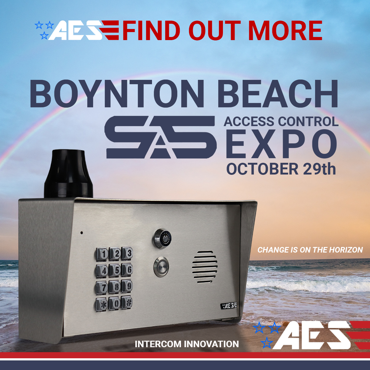 AesUsa's tweet photo. Looking forward to @SASAutomated event next week. Change is on the horizon… come see us at our stand at Boynton Beach SAS.
#aesgloballlc #florida #accesscontrol #gateoperators @cityofboynton #wemakelifefun #DowntownBoynton #BoyntonBeach #florida https://t.co/0PCEQ6Tvpj