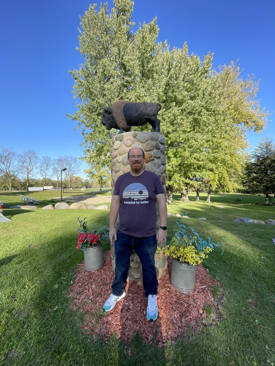 That’s a Buffalo, and a small statue