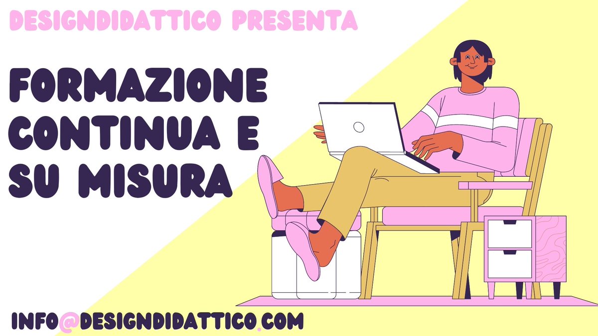 DesignDidattico's tweet photo. #FORMAZIONE #NUOVO #APPROCCIO #ONDEMAND #SUMISURA #CONTINUA E' nato un nuovo modo di formare e supportare i docenti, la FORMAZIONE CONTINUA e ON DEMAND Dettagli qui https://t.co/pioRHiBnVU https://t.co/X4Z7Vw2FvB