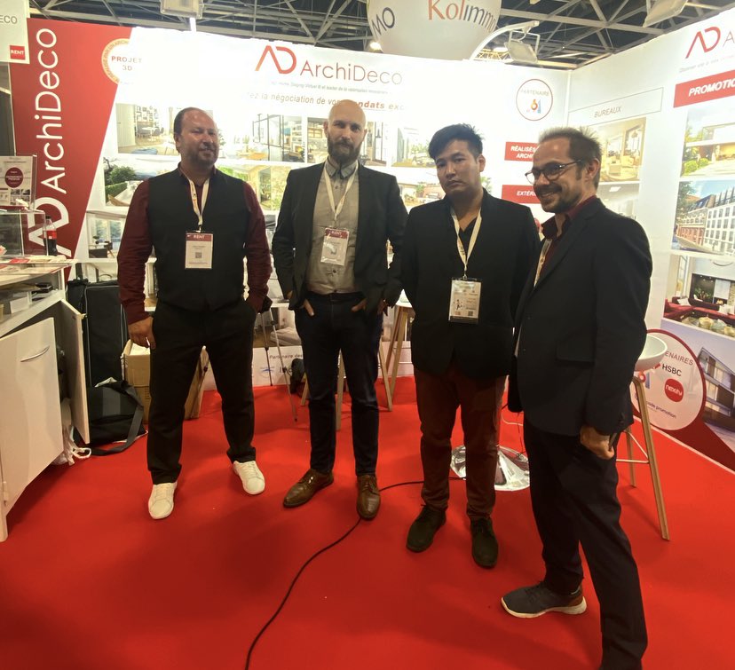 Une partie de l’équipe <a href="/ArchiDecoHSV/">ArchiDeco</a> au <a href="/salonrent/">Salon RENT</a> 

On vous attend ! 😎😎
#archideco #homestagingvirtuel #evenement