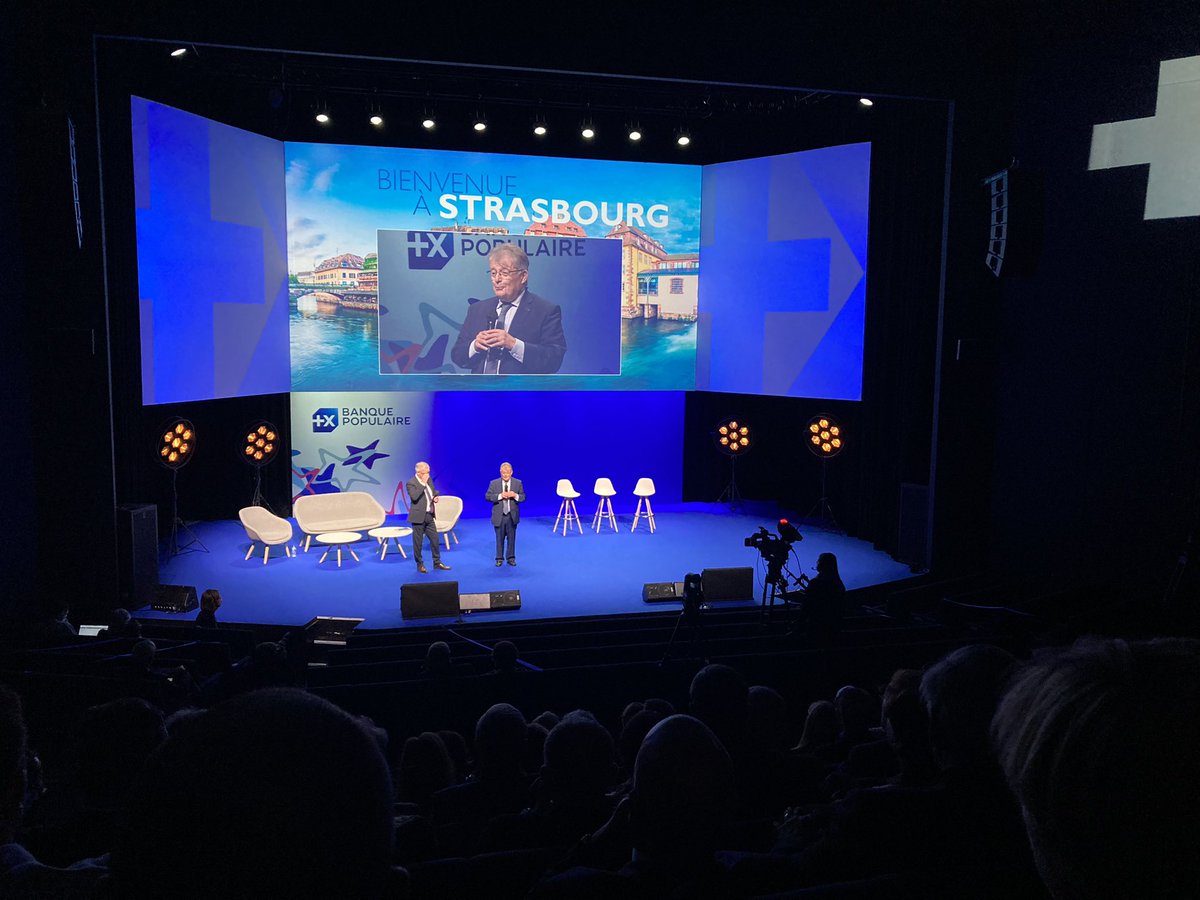 FederationBP's tweet photo. L’Université des Administrateurs @BanquePopulaire 2021 débute à Strasbourg ! Pendant 2 jours, les administrateurs assisteront à plusieurs tables rondes, interventions... Thème de la première journée : quelle Europe pour demain ? https://t.co/alkrAQ0NJX