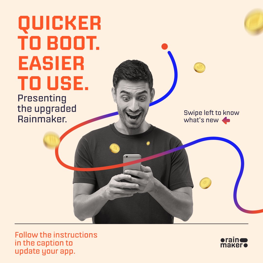 rainmaker_win's tweet photo. The best experiences can always be made better😎

At #Rainmaker, we want our users to have the most immersive experience. To ensure that, we keep challenging ourselves and find new ways to upgrade our app🔝  (1/4) https://t.co/zoyz6Uee8Q