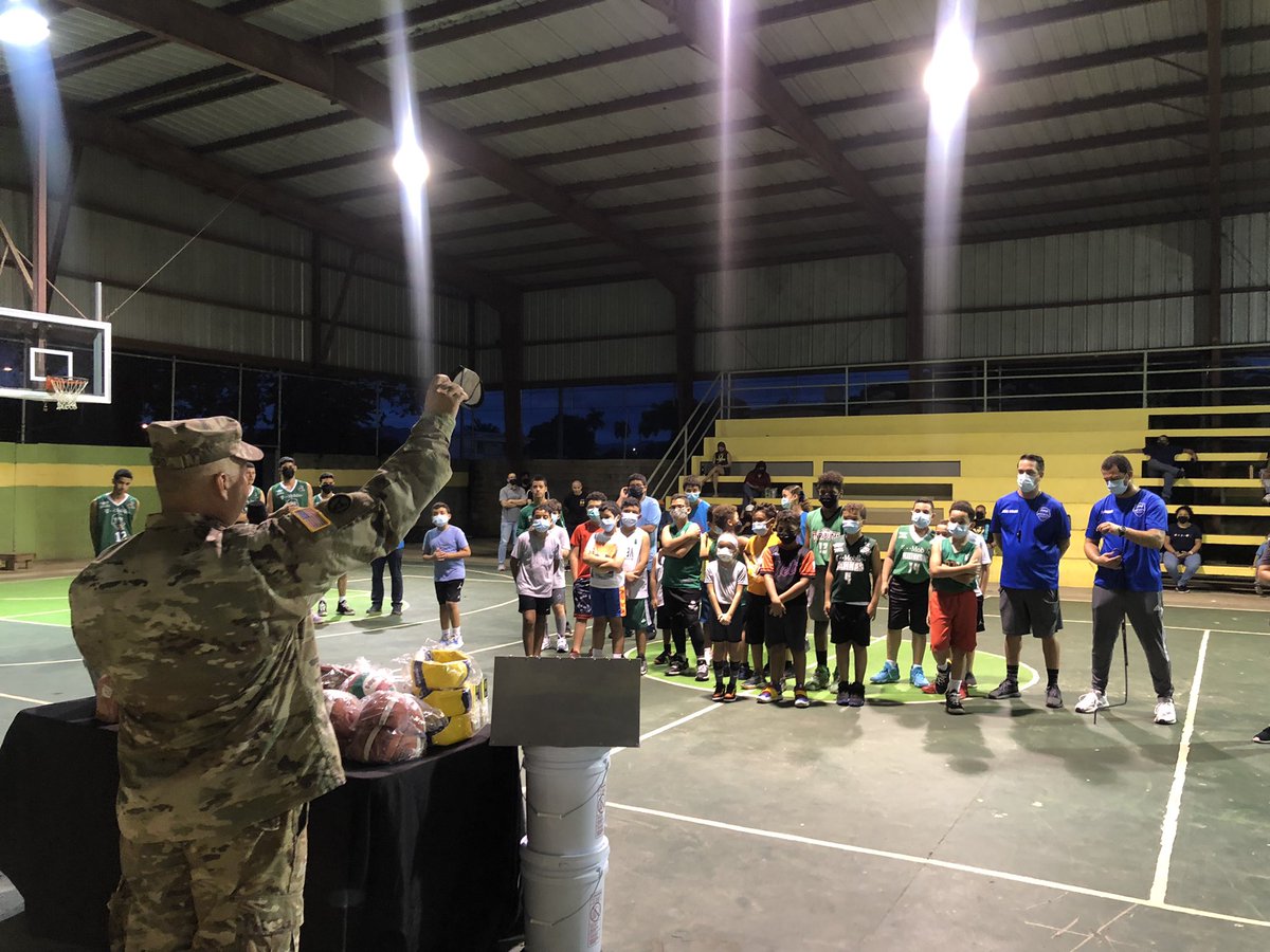 201stRti's tweet photo. This Community Engagement of the @201stRti Soldier and Family Readiness Group reached over 60 children of this community. We culminate the activity with an exhibition game between the 201ST RTI and the children of the community (2 of 2). @CSM_Mendez https://t.co/VGDPqsNc9u