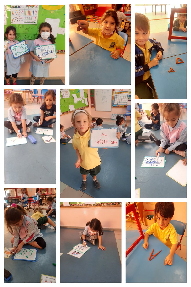 Language is everywhere! Kg3 A learners used their thinking skills to draw pictures that start with letter A and create it out of play dough <a href="/Hhhsinfo/">Houssam Hariri HS</a> <a href="/tbaassiri/">Tharwat Baassiri</a> <a href="/DaraziFarah/">Farah Darazi</a> <a href="/TawilNoor/">Noor Taweel</a> <a href="/rashakaadan/">Rasha Kaadan</a>
