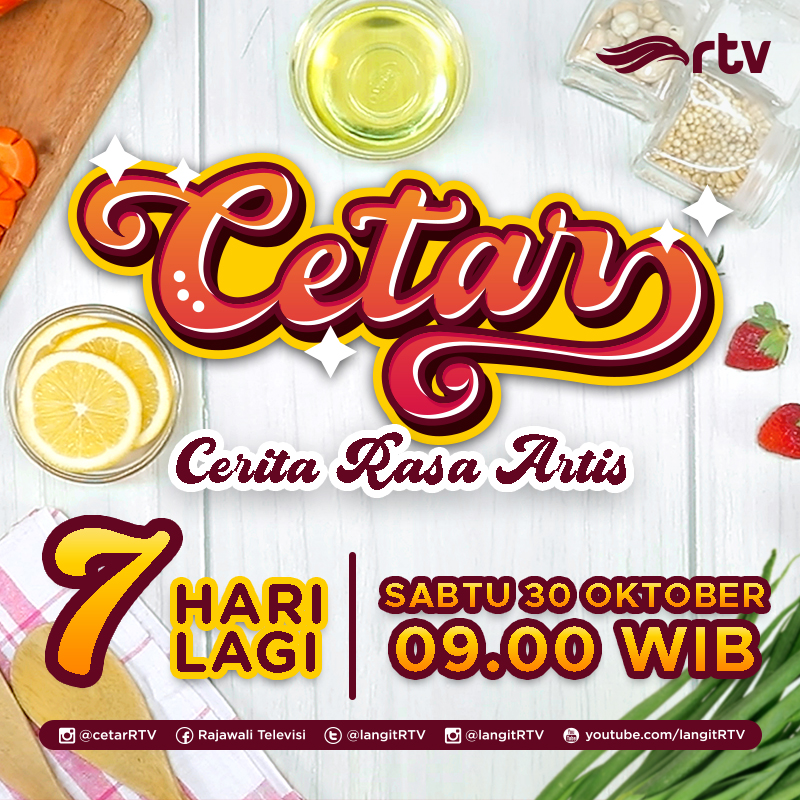 RTV on Twitter: "Guys ini dia program terbaru di RTV, Cerita Rasa Artis