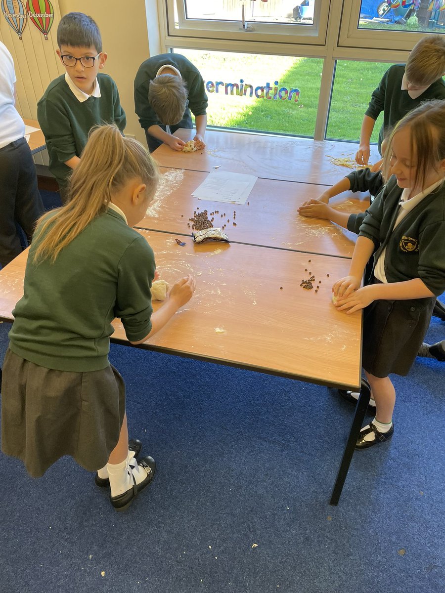 Y4Spa's tweet photo. BAKE! 🥖 🍞 🥯 Year 4 have been channeling their inner Paul Hollywood this morning by making their very own bread rolls! The classroom smells wonderful! #Bake @SpaldingPriAcad @InfinityAcad @Y4Spa https://t.co/7o6Q8zFJFB