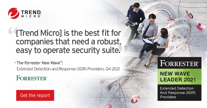 boucardy's tweet photo. Discover why @TrendMicro has been named a Leader and is ranked highest for its current offering category in The @Forrester New Wave: Extended Detection and Response (XDR) Providers, Q4 2021. https://t.co/k2LMpdCphg https://t.co/VMwuNWFnmP
