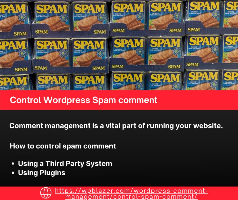 blazersio's tweet image. Spam and inappropriate comments can be the bane of any #blogger. We provides the steps to control spam comment.

wpblazer.com/wordpress-comm…

#WordPress #controlspamcomment #spam #comment #wordpresscommentspam #blogpost #commentspamming #blogcommentspam