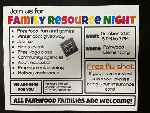 Don't miss out on a great night at Fairwood! Family Resource Night tonight, Oct. 21 from 5-7 pm.
hamiltoncitysd.oh.schools.bz/4/News/2076