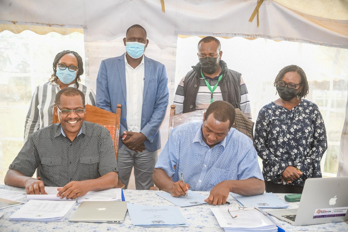 dg_mwaniki's tweet image. We held our cabinet meeting at LHS Ol Moran. Aim? To weigh recovery progress after weeks of banditry attacks. Also, Governor @NdirituMuriithi signed to law 2 critical bills, Laikipia Climate Change Bill and the Laikipia Youth Service Bill 
@LaikipiaCountyG 
#thisislaikipia