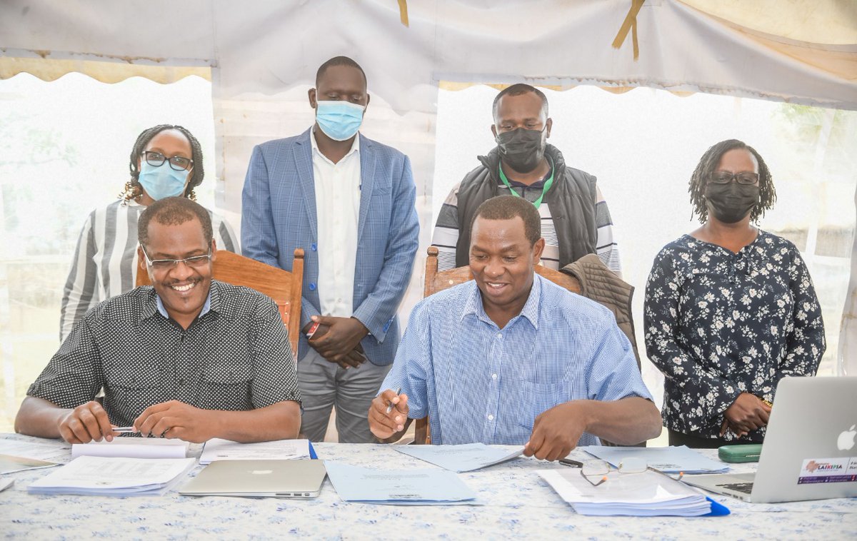 dg_mwaniki's tweet image. We held our cabinet meeting at LHS Ol Moran. Aim? To weigh recovery progress after weeks of banditry attacks. Also, Governor @NdirituMuriithi signed to law 2 critical bills, Laikipia Climate Change Bill and the Laikipia Youth Service Bill 
@LaikipiaCountyG 
#thisislaikipia