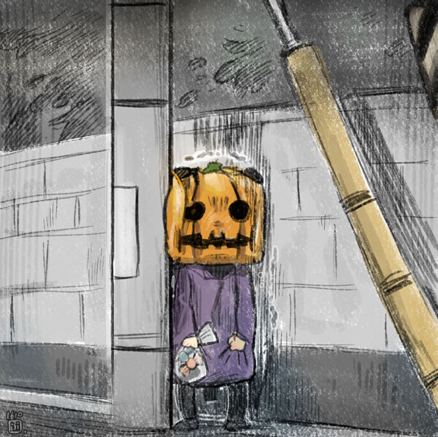 とりあえずハロウィン過去絵です。オリジナル 
