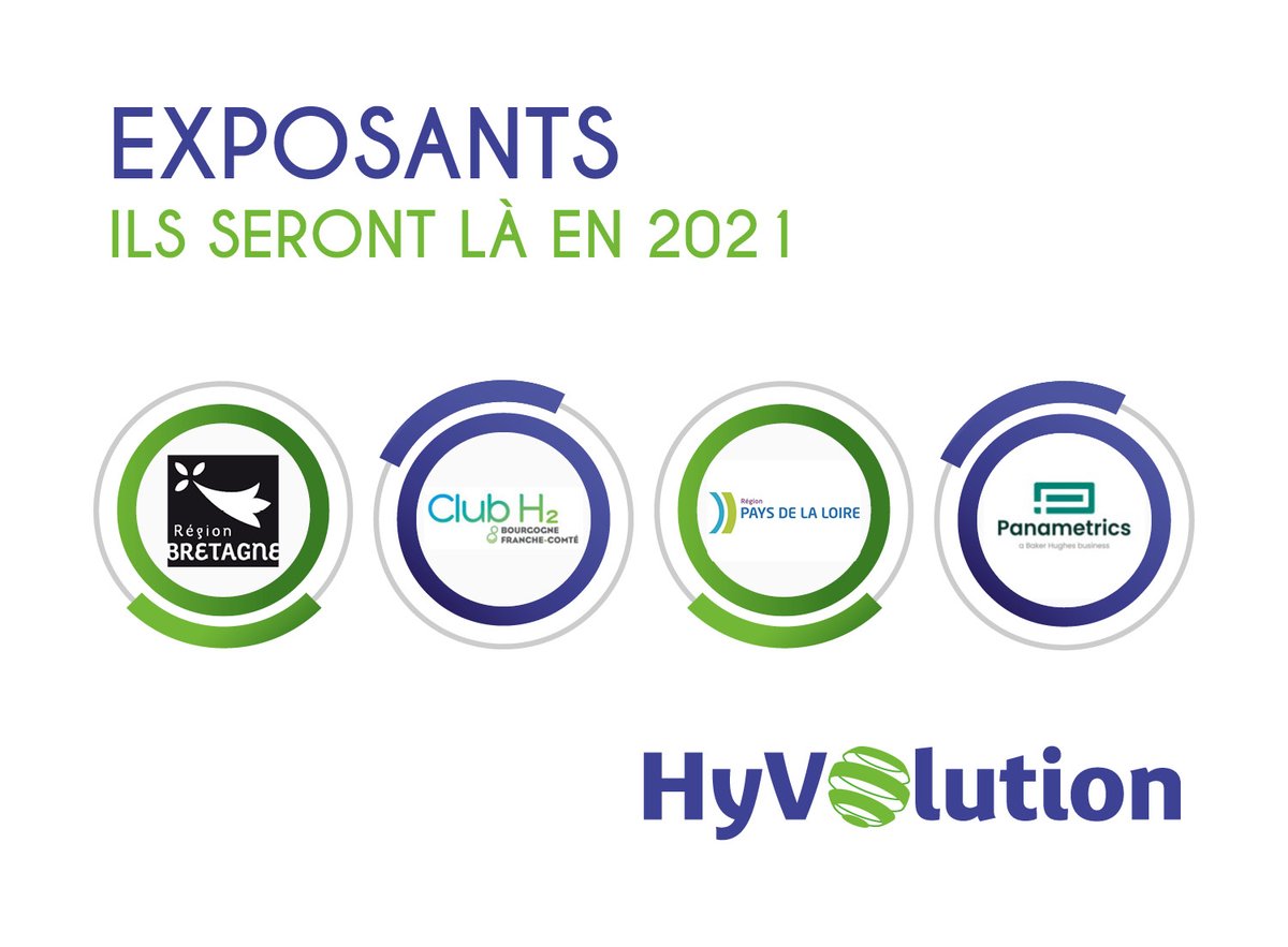 Hyvolution's tweet photo. [HYVOLUTION 2021 🚨] @regionbretagne, Club H2 @bfc_region, @paysdelaloire, and Panametrics will be present at our show. 

Register here 👉 https://t.co/yfHBl107XB

#HyVolution2021 #hydrogen #show #event https://t.co/rZdJtwE6lj